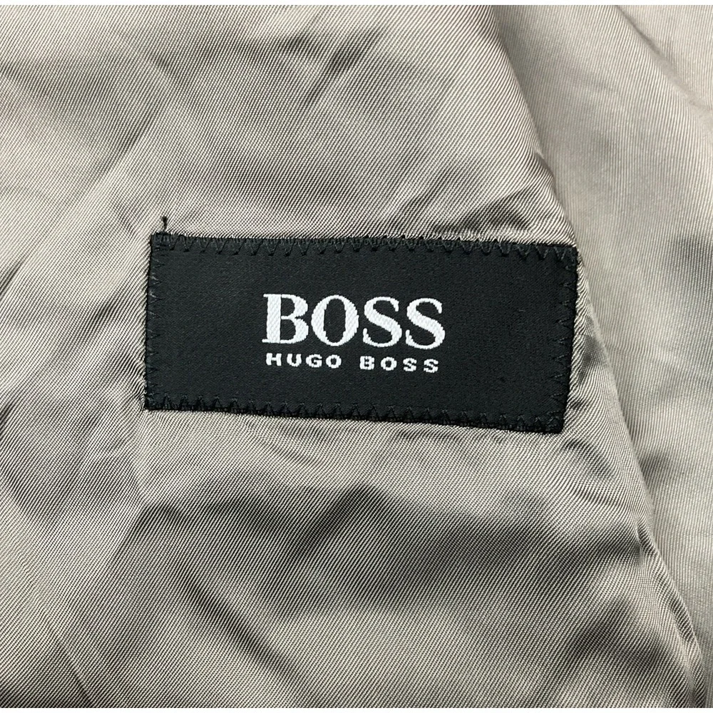 EUC! Hugo Boss Einstein Omega Virgin‎ Wool Cerruti Grey Suit Blazer Jacket - 52